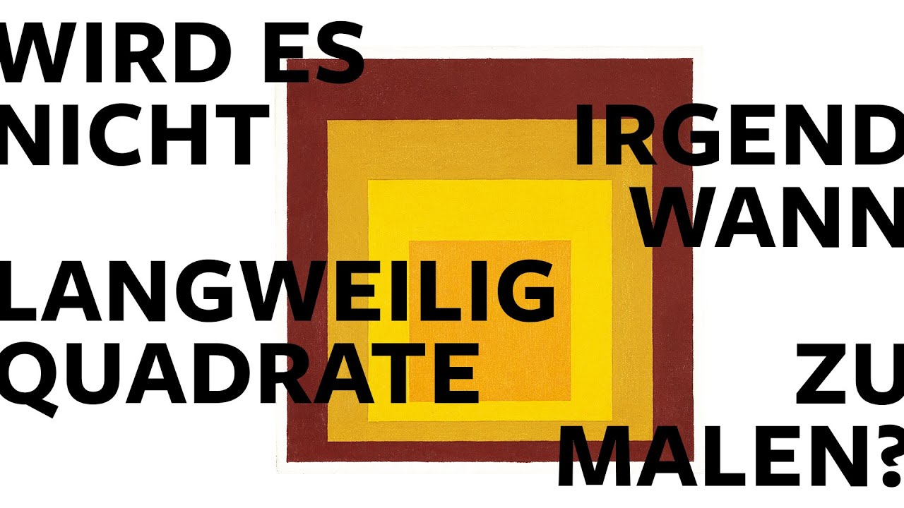 Wird es nicht irgendwann langweilig Quadrate zu malen? – Kunst nach 1945 im Städel Museum