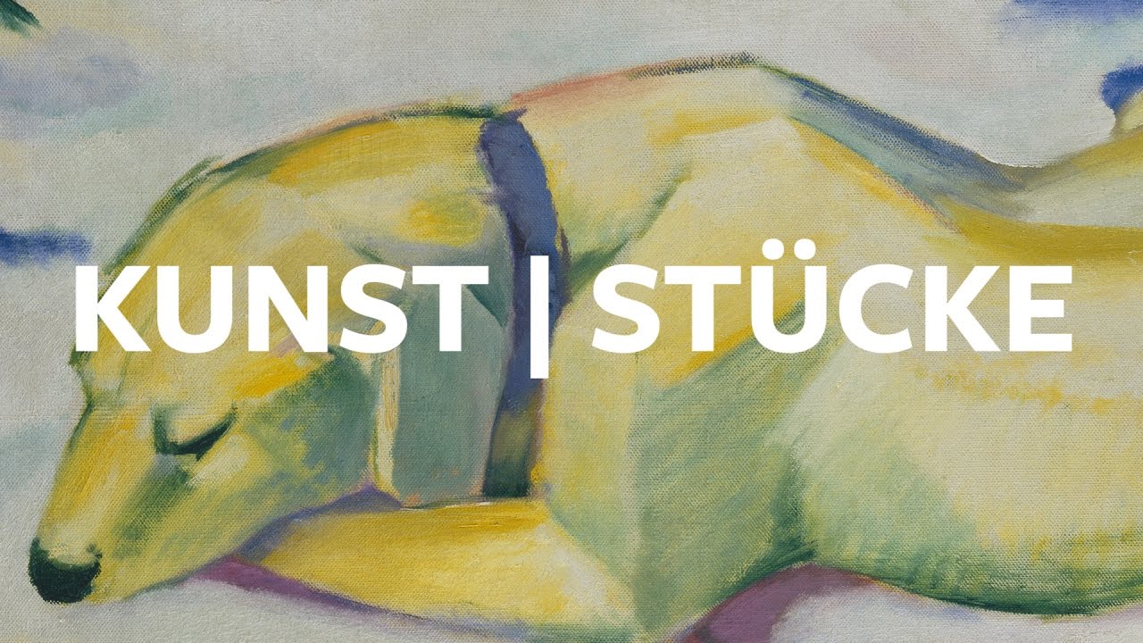 Kunst|Stück – Franz Marc: Liegender Hund im Schnee