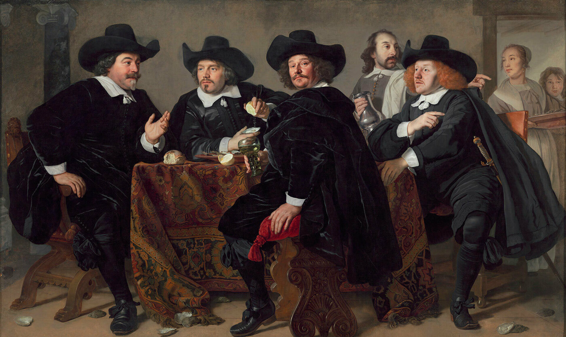 St presse Bartholomeus van der Helst Die Gildemeister overlieden der Kloveniersdoele 1650