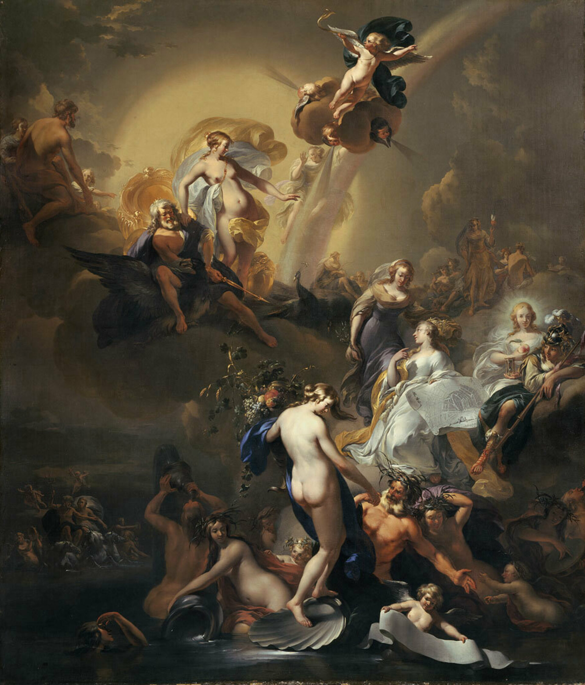 2024_GoldeneZeiten_Pressebild_Nicolaes Berchem_Allegorie auf die Stadterweiterung von Amsterdam_1653-1673