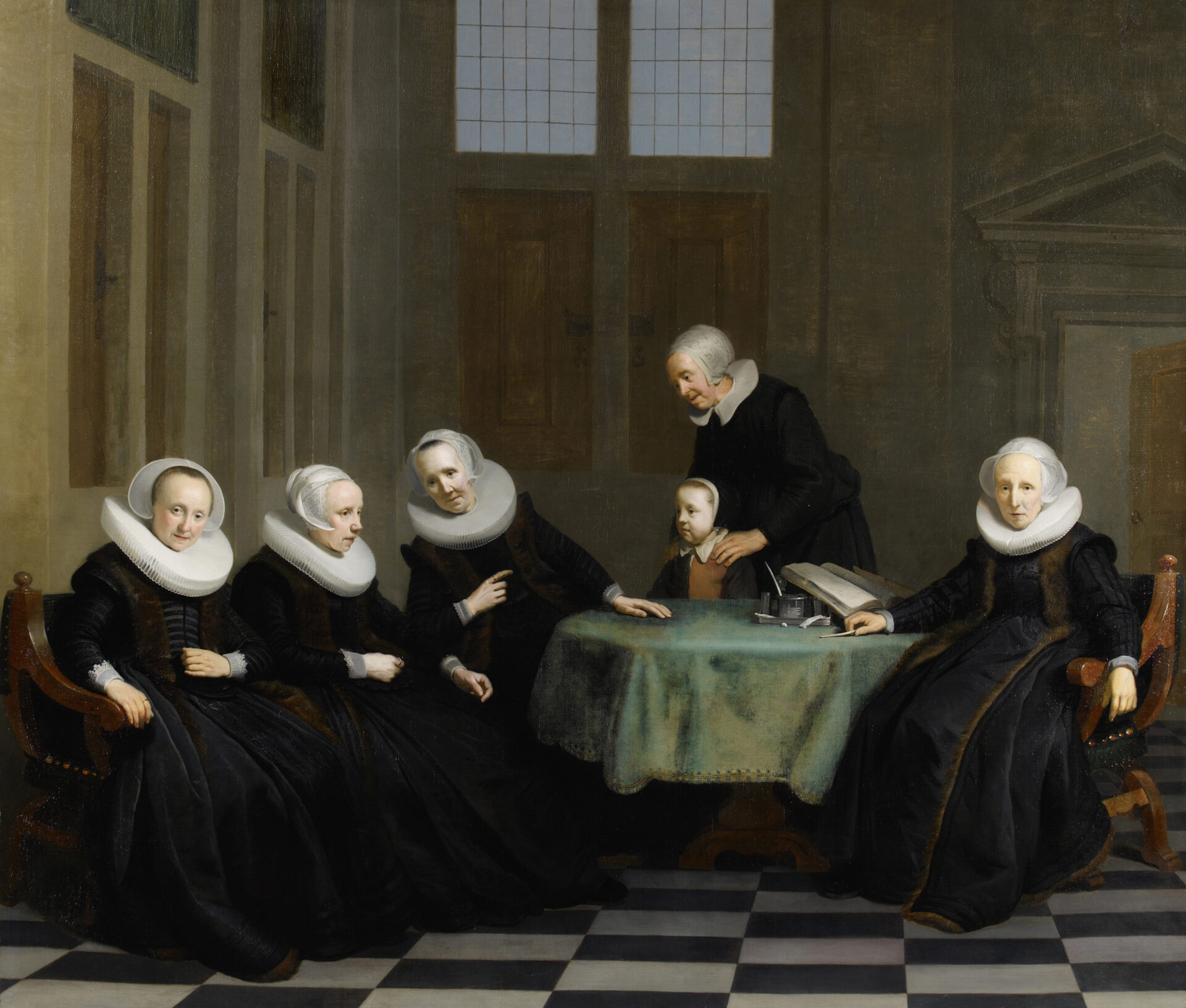 St presse Jacob Adriaensz Backer Die Regentinnen des Burgerweeshuis 1633 1634