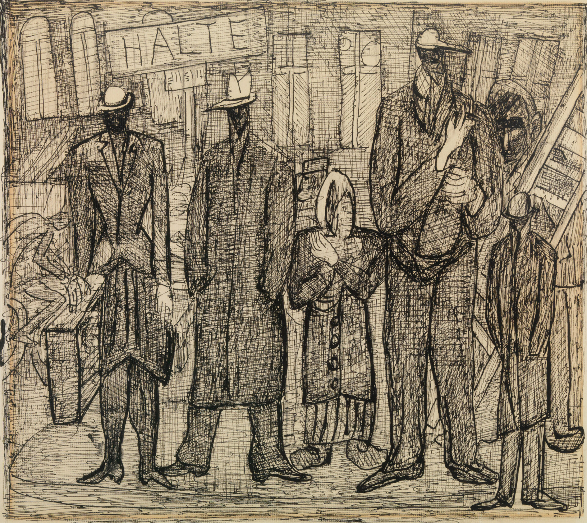 St presse Max Beckmann Haltestelle 1945 web
