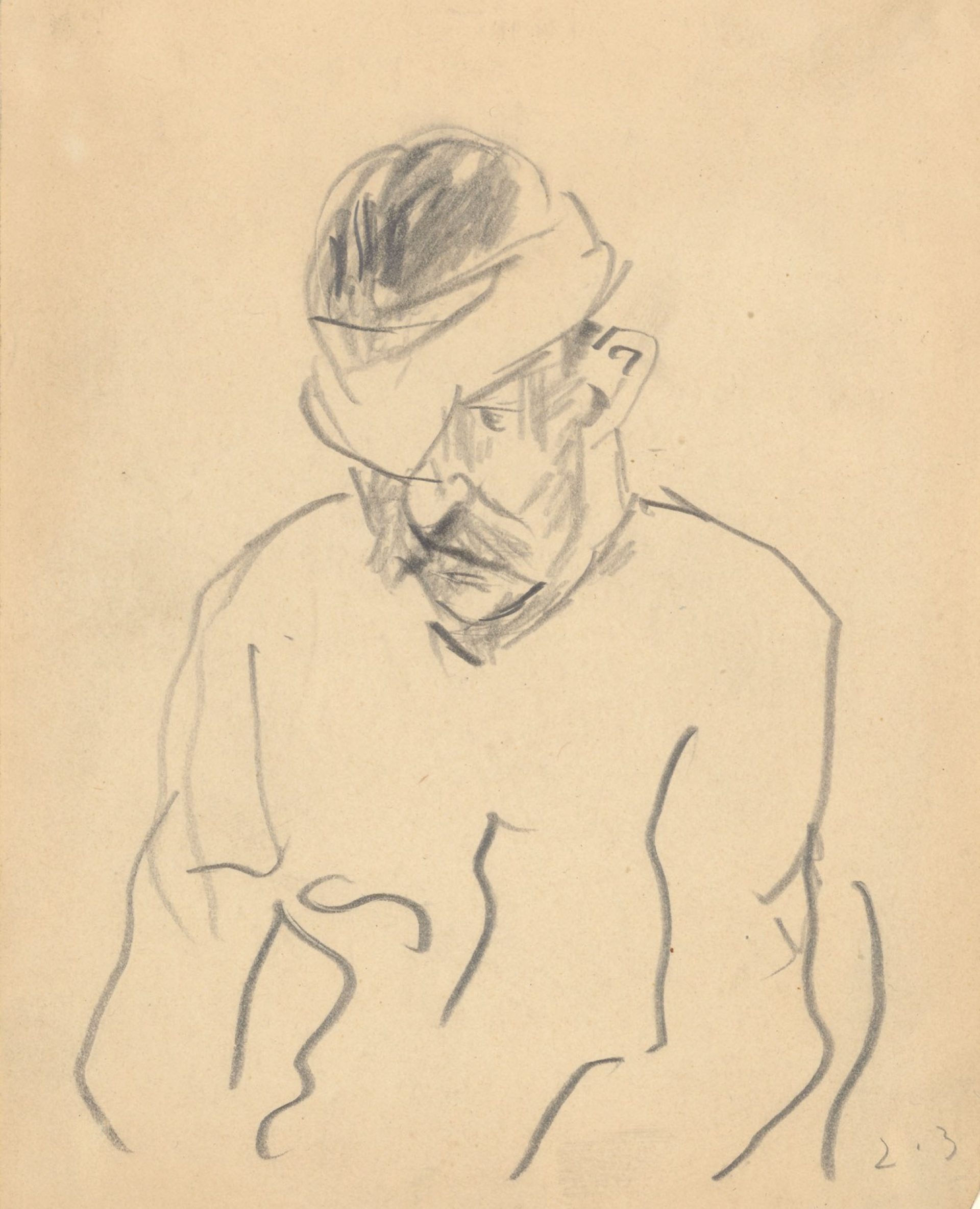 St presse Max Beckmann Verwundeter Soldat mit Kopfverband 1915 Mdd K Leipzig web