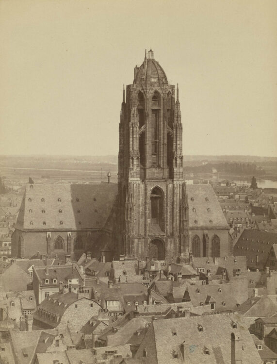 St presse frankfurt am main blick von westen auf den dom ca1865