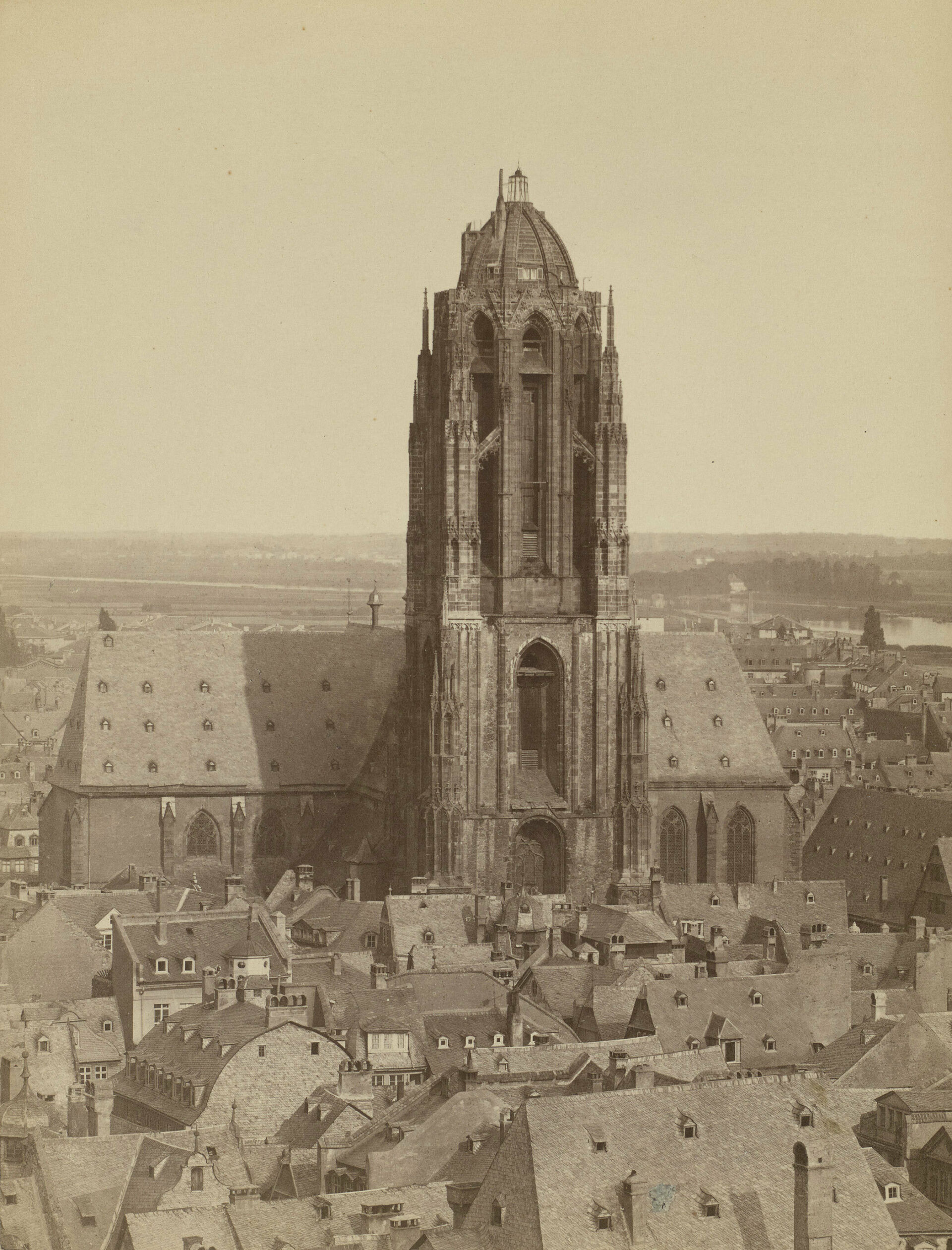 St presse frankfurt am main blick von westen auf den dom ca1865