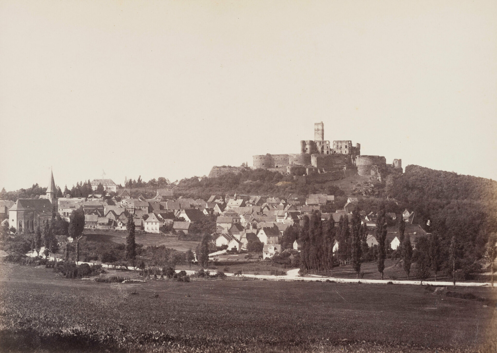 St presse mylius koenigstein im taunus blick auf koenigstein 1862