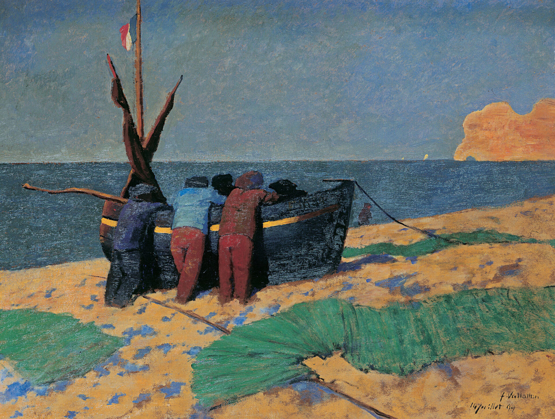 15 st presse Felix Vallotton Der 14 Juli in Etretat 1899 web
