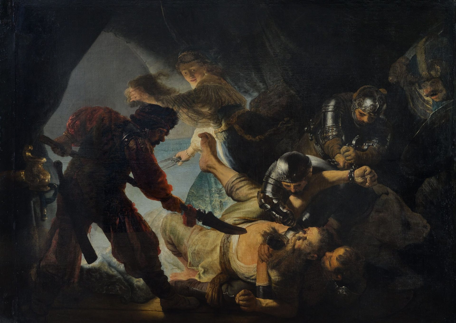St presse restaurierung rembrandt die blendung simsons 1636 web
