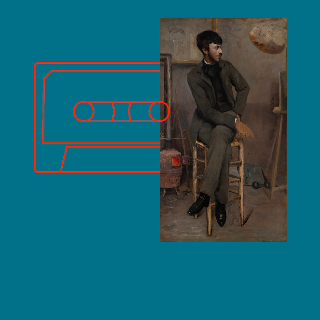 Ottilie W. Roederstein Bildnis eines Malers in einem Pariser Atelier