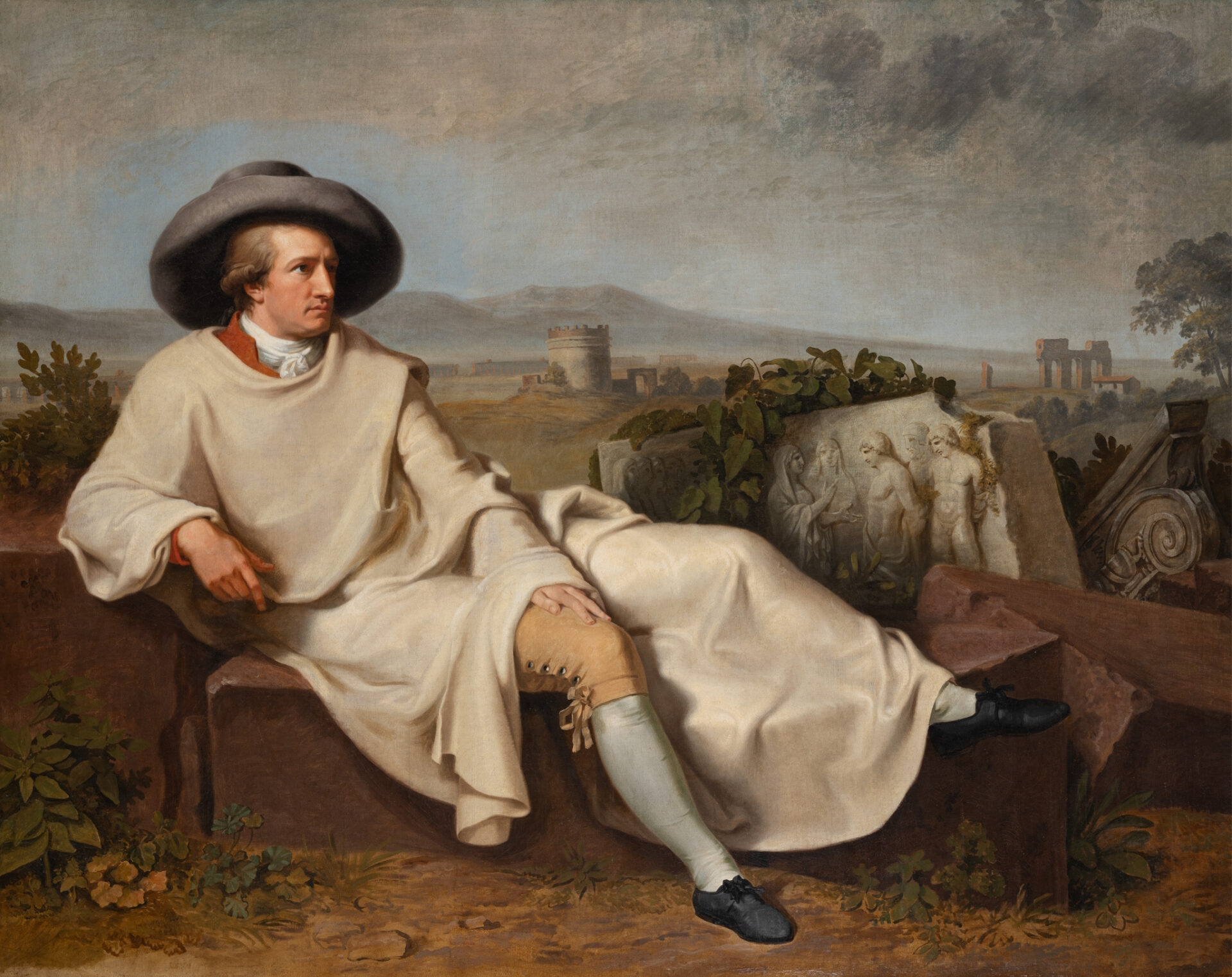 Digitale Sammlung Vorschaubild Tischbein Goethe In Der Roemischen Campagna
